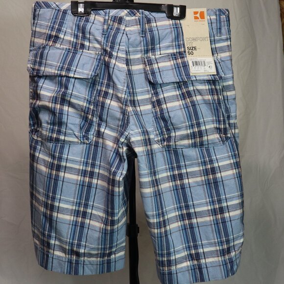 NWT Hugo Boss Orange Blue Plaids Men's Sweat Shorts Beach Athletic Size US 34R - Picture 9 of 13